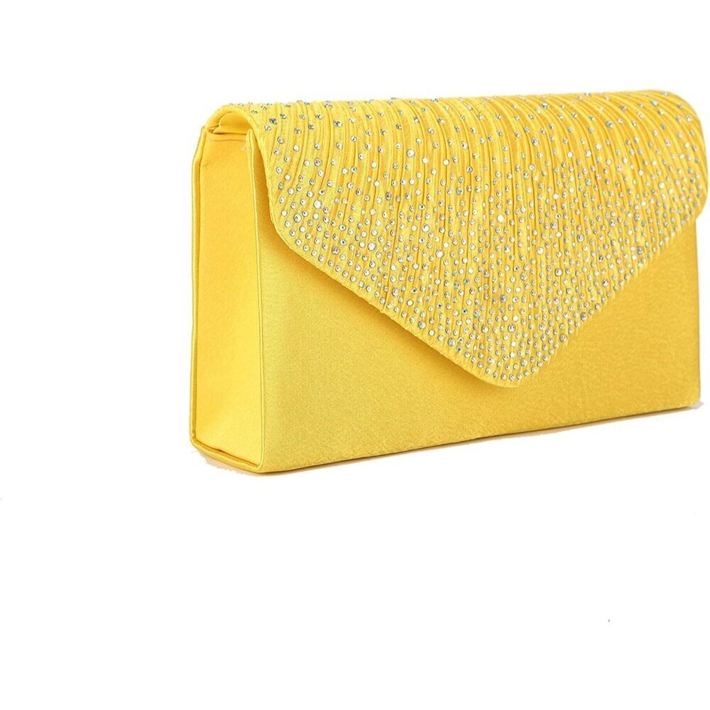 Women's yellow Envelope Clutch & Crossbody Bag for Wedding Party Ladies!! - Picture 2 of 8